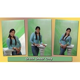 DMKFoto Green Sheer Photographic Background