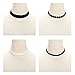 Choker Black Velvet 2-4 Pcs Ribbon Gothic Collar Velvet Necklace Girls Classic