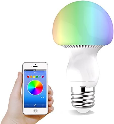 The Street 5 Watt Bluetooth Smart LED Light Bulbs(E27),Multicolored led lights-Smartphone Controlled Dimmable Multicolored Color Changing Lights - Works with iPhone, iPad, Android Phone and Tablet