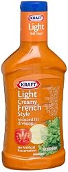 Kraft Light Creamy French Reduced Fat Dressing, 16-Ounce Plastic Bottles (Pack of 6)