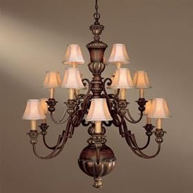 Minka 948-126 Belcaro 15 Light Chandeliers, Belcaro Walnut by Minka