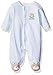 Little Me Baby Boys' Chevron Bear Footie