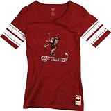 Alabama Crimson Tide Women's Red adidas Originals Vintage Mascot Football Jersey T-Shirt