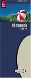  : World Mapping Project, D&auml;nemark: Kartenbild 2seitig. Naturparks, Naturschutzgebiete. Viele Ausflugsziele. UTM-Raster f&uuml;r GPS am Blattrand. Klassifiziertes Stra&szlig;ennetz. Gitternetz und Ortsindex