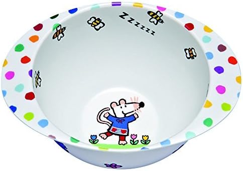 Petit Jour Maisy Mouse Melamine Bowl with hand grip - In the Garden design by Maisy Mouse