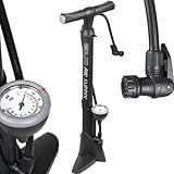 GIYO High Pressure Bicycle Bike Floor Air Pump Gauge
