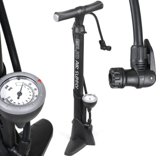 GIYO High Pressure Bicycle Bike Floor Air Pump Gauge