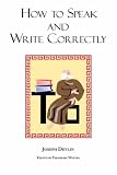 How to Speak and Write Correctly: Joseph Devlin's Classic Text - Laminated Hardcover