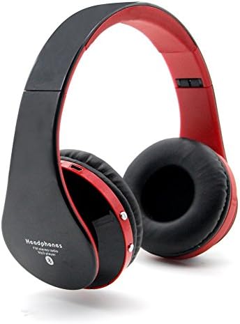 Winsbotech Stretchable and Foldable Bluetooth Over-ear Stero Wireless Headsets with Built-in Microphone, Support Tf Card (Black)