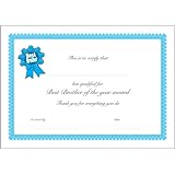 best brother certificate