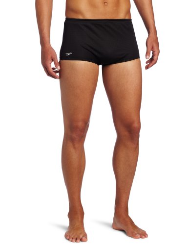 Speedo Men's Team Collection Bulldog Mesh Drag Swimsuit, Black, 28