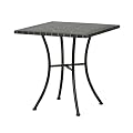 Siena Garden 524592 Tisch Flores, Gestell schwarz, Tischplatte in Mosaik-Optik, eckig, L 64 x B 64 x H 71cm