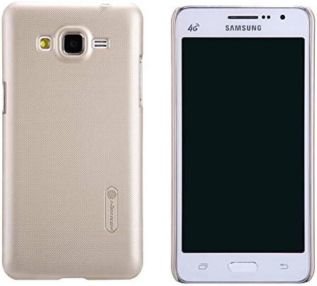 Samsung Galaxy Grand Prime Case - Leevin Frosted Hard Case Shell Pack of Crystal HD Screen Protector Compatible for Samsung Galaxy Grand Prime (SM-G530H) Golden