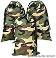 Camouflage Drawstring Bags - 1 Dozen