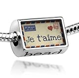 Beads "I Love You" French Love Letter from France - Pandora Charm & Bracelet Compatible