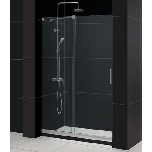 DreamLine SHDR-19487210-01 Frameless Sliding Shower Door 44 to 48 by 72 Clear 3/8 Glass Door Chrome Finish On Sale