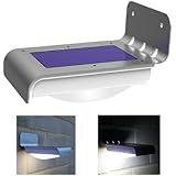 Frostfire 16 Bright LED Wireless Solar Powered Motion Sensor Light (Weatherproof, no batteries required)