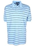 Ralph Lauren - Polo à rayures fines hommes - Bleu ciel / Jaune