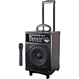 PYLE-PRO PWMA230 - 200W VHF Wireless Battery Powered PA System