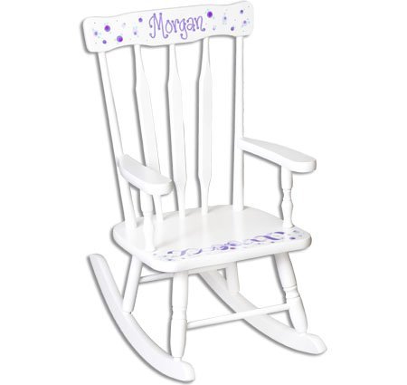 Deluxe Victorian Rocking Chair-White