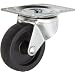 RWM Casters 31 Series Plate Caster, Swivel, Polyolefin Wheel