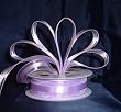 Organza Satin Center Ribbon - 7/8" - 25 Yards (75 FT) - Lavender