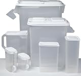 Buddeez 07201W 7-Piece Transparent Plastic Food Storage Set Buddeez 07201W 7-Piece Transparent Plastic Food Storage Set