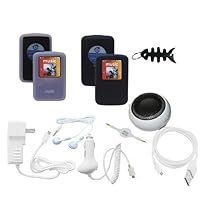 iShoppingdeals - Speaker Bundle Accessory for Sandisk Sansa Clip Zip MP3 Player