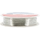 Mandala Crafts&reg; Extra Long Colored Craft Jewelry Making Copper Wire (28 Gauge(50 Meters), Silver)