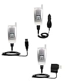 Deluxe Kit for the Sanyo RL-2500 includes a USB cable with Car and Wall Charger - Gomadic Brand w/ TipExchange Technology