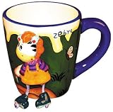 ZooBuds Dancing Feet 8 Ounce Cup with Hand Painted Zebra Design