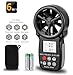 AOPUTTRIVER Digital Anemometer Handheld Wind Speed Meter,Wind Speed Gauges for Measuring Wind Speed,Temperature and Wind Chill with Backlight and Max/Min (AP-007) (007WM+Tripod)