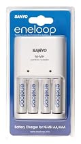 Sanyo Eneloop Charger Inc 4 AA Batteries