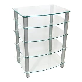Walker Edison Everest Multilevel Component Stand