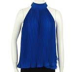 INC International Concepts Pleated Sleeveless Shirt