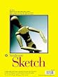 Strathmore 300 Series Sketch Pads Tape-Top Yellow Cover 9X12