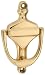 National Hardware V1913 4-Inch Door Knocker, Solid Brass