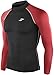 New 006 Take Five Skin Tight Compression Base Layer Black Red Running Shirt Mens S - 2xl