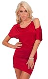 Glamorous Draped Loose Fitted Open Shoulder Sleeve Kimono Style Rhinestone Cocktail Mini Dress