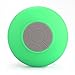Bluetooth 2.1 Waterproof Shower Speaker, Portable Hand-free Speakerphone with Suction Cup, 6hrs of Playtime, Green