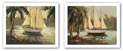 Bermuda Bay and Bahama Shore Set by Enrique Bolo 28"x22" Art Print Poster Latin