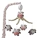 Lambs & Ivy Family Tree Coral/Gray/Gold Owl Musical Mobile