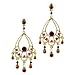 Outlet Item: Linnea's Boho Chandelier Earrings- Red