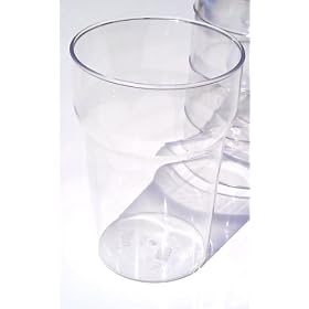 10 Premium High Quality CE Marked 1 Pint Glasses made from Unbreakable Polycarbonate. Washable, Reusable, Dishwasher safe.