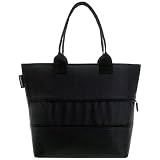 Travel Gear Bag Solid Black Reisenthel Expandable Travel Shopper Bag   Two bags in One
