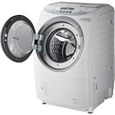 パナソニック 9.0kg ドラム式洗濯乾燥機【左開き】 NA-V1500L-W