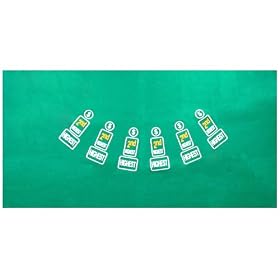 Trademark 431262 Pai Gow Felt Layout - 36 x 72 inch