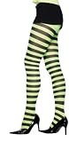 ADULT STRIPED TIGHTS (GREEN & BLACK)