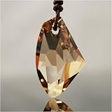 Swarovski Crystal Gold Shadow Cord Pendant Necklace Silver