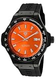 Men039s Maverick Orange Dial Black IP SS Case Black Silicone on sale
